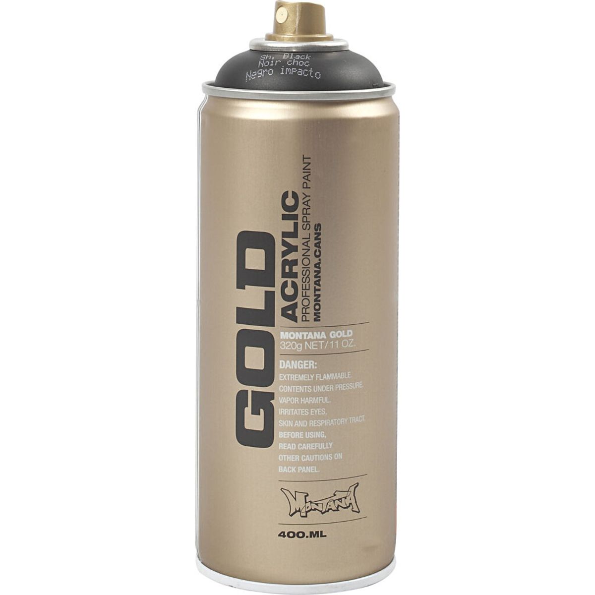 Montana Gold - Spraymaling - Sort - 400 Ml