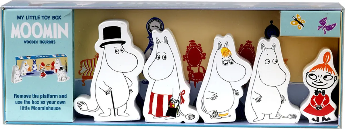 Moomin Legesæt Med Træfigurer Og Legescene - Barbo Toys