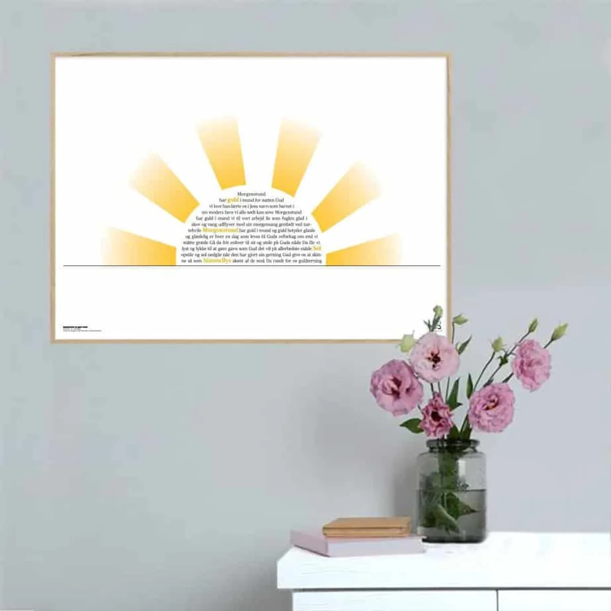 Morgenstund har guld i mund - Songshape plakat - 70 x 50 cm / XL / vandret