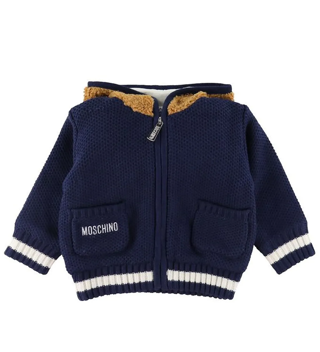 Moschino Cardigan - Strik - Navy m. Bamse