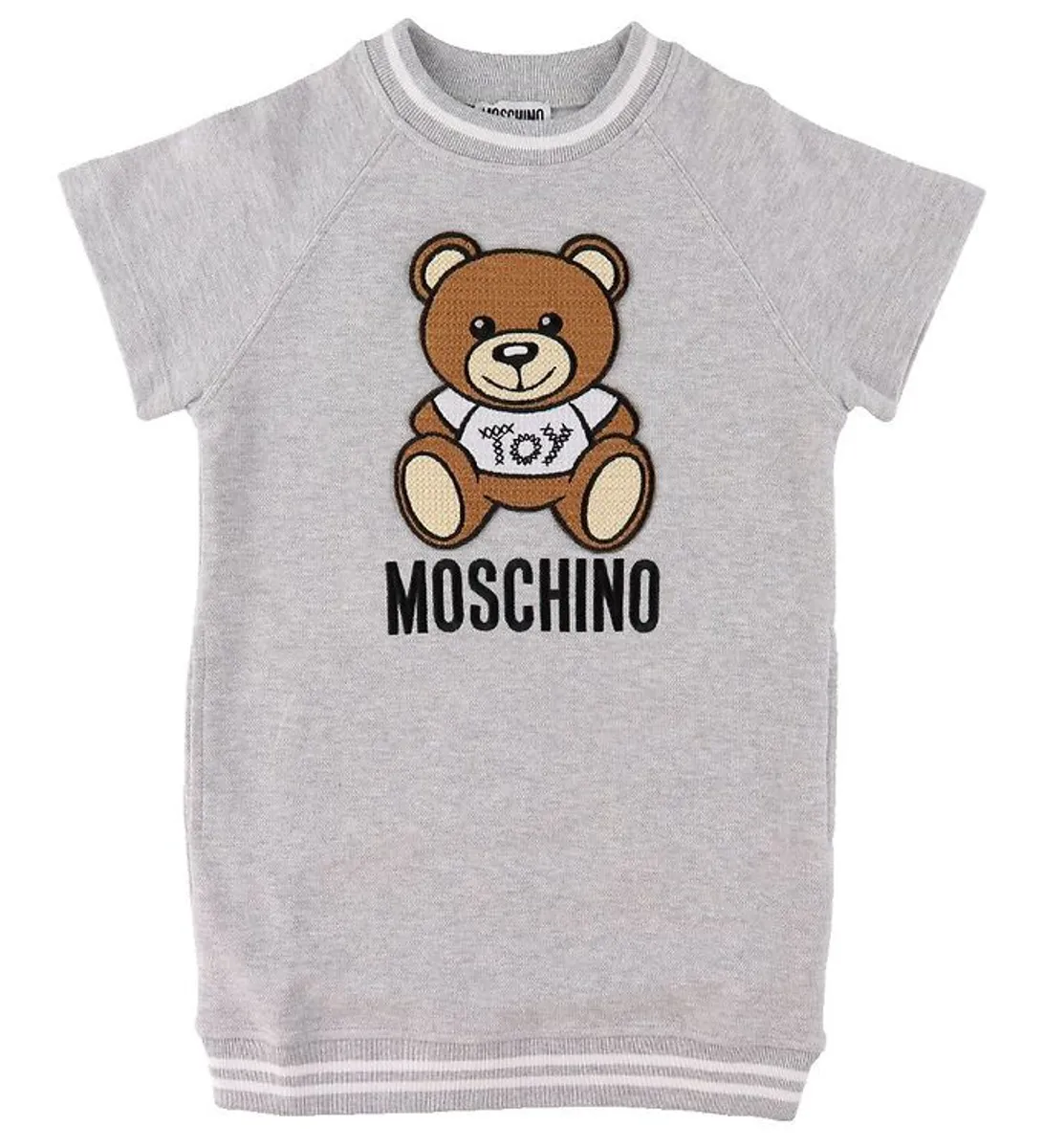 Moschino Kjole - Grå m. Logo