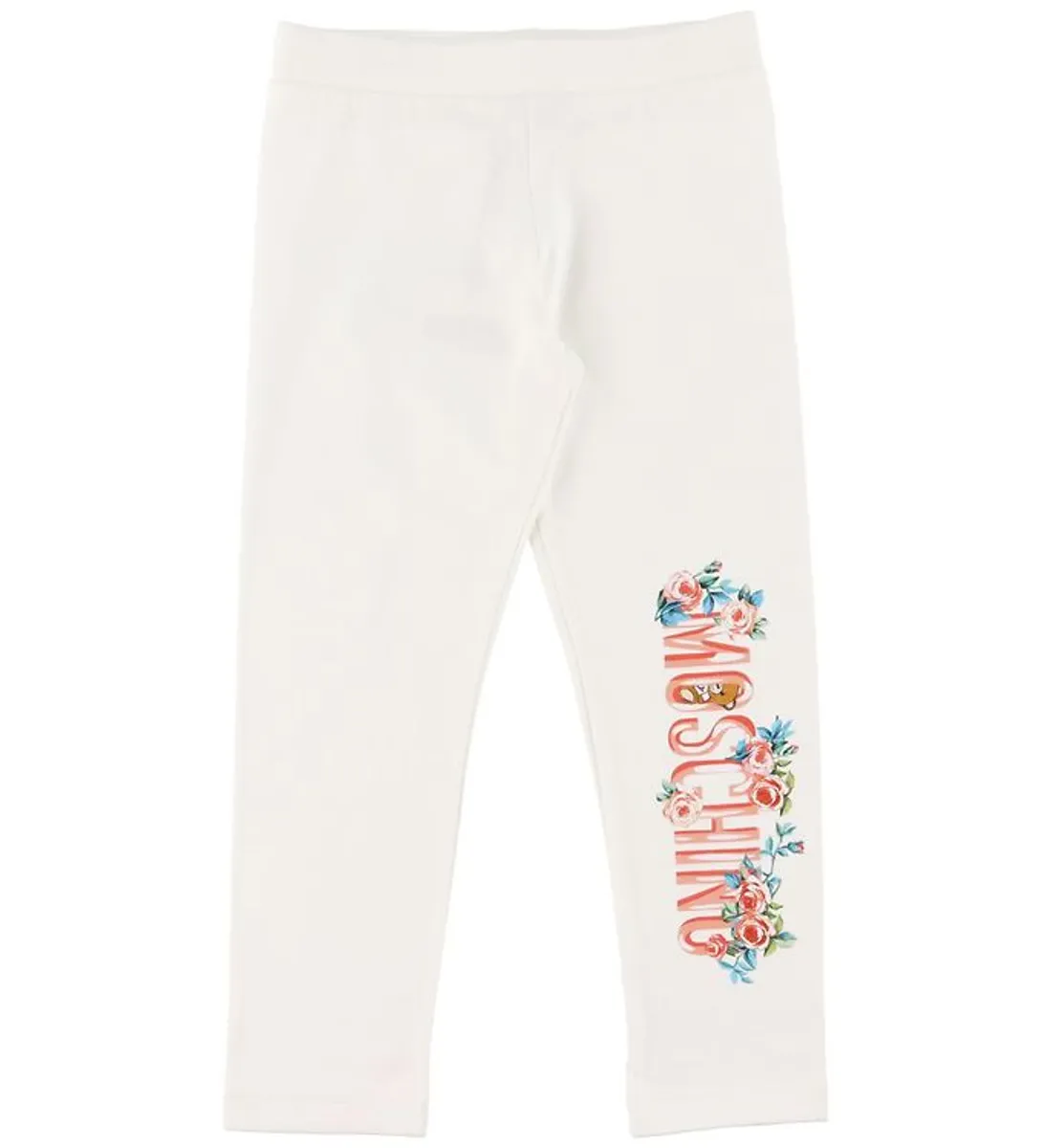 Moschino Leggings - Cloud m. Tekst/Blomster