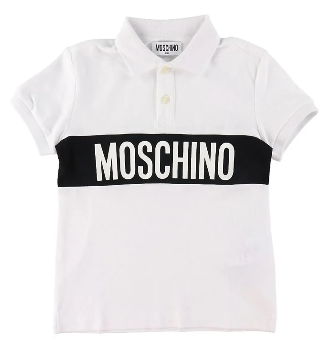 Moschino Polo - Hvid m. Sort