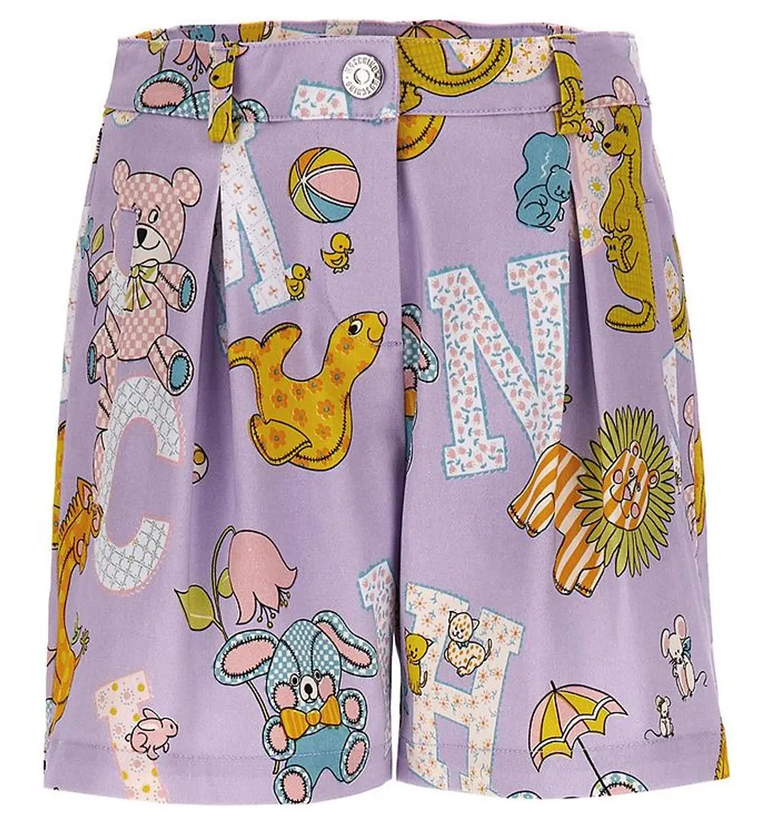 Moschino Shorts - Lilla m. Print