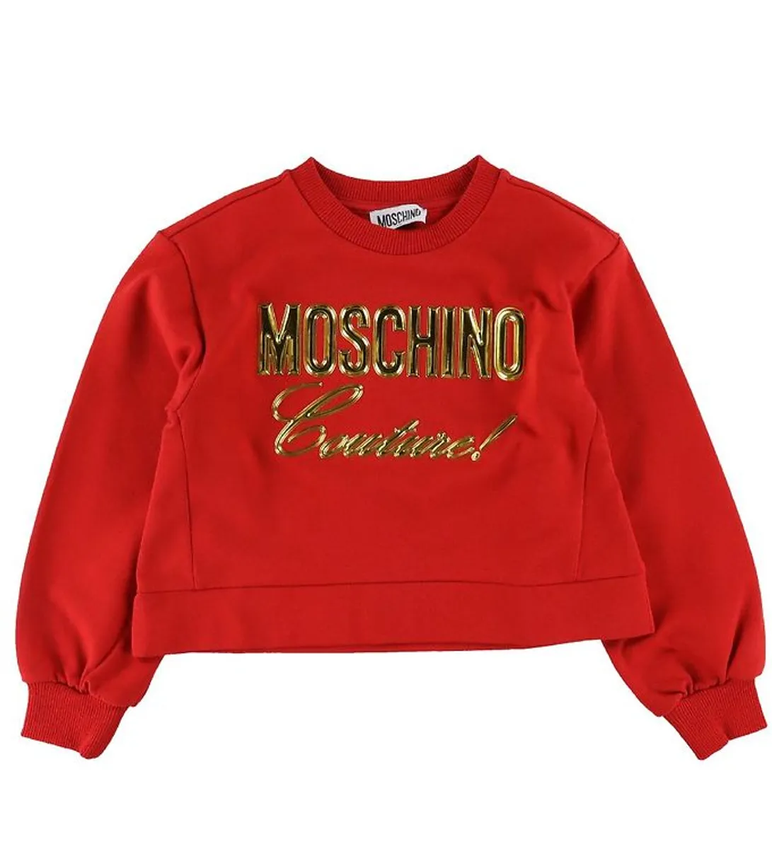 Moschino Sweatshirt - Rød m. Guld