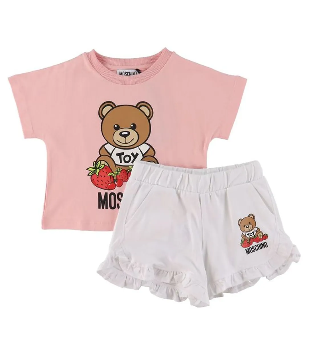 Moschino Sæt T-shirt/Shorts - Sugar Rose