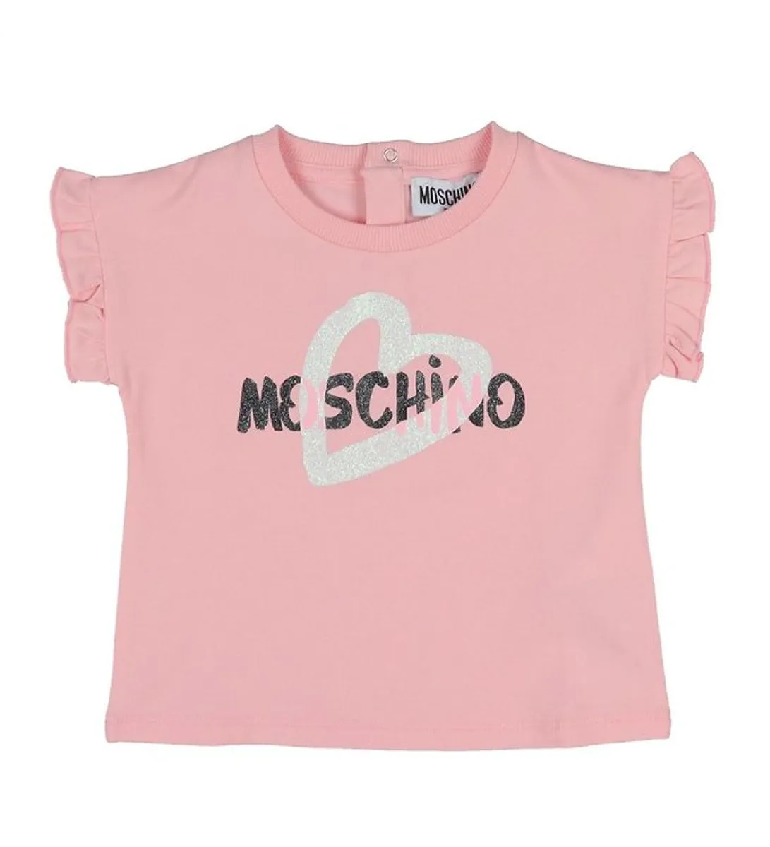 Moschino T-shirt - Lyserød m. Logo