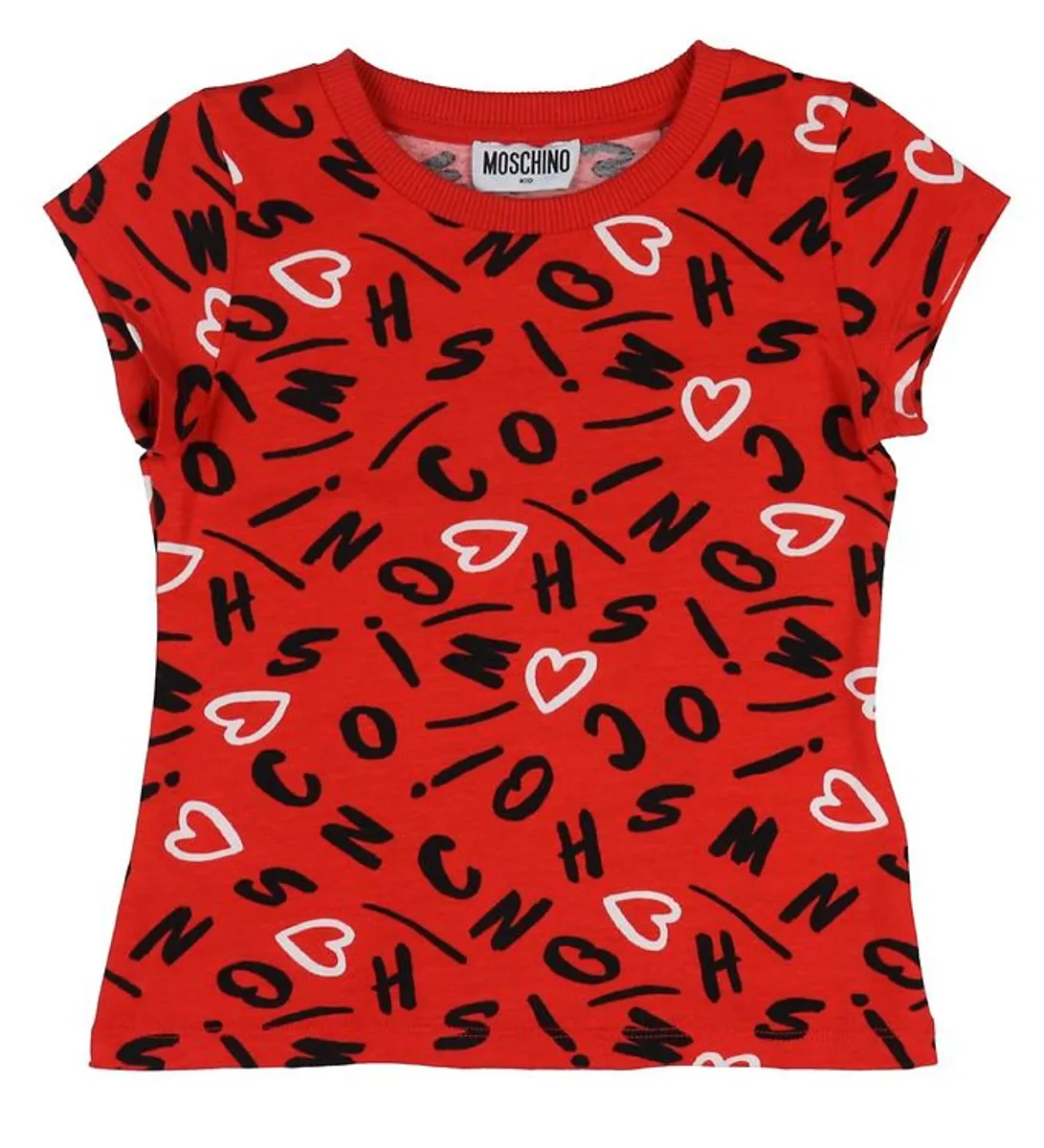 Moschino T-shirt - Rød m. Print