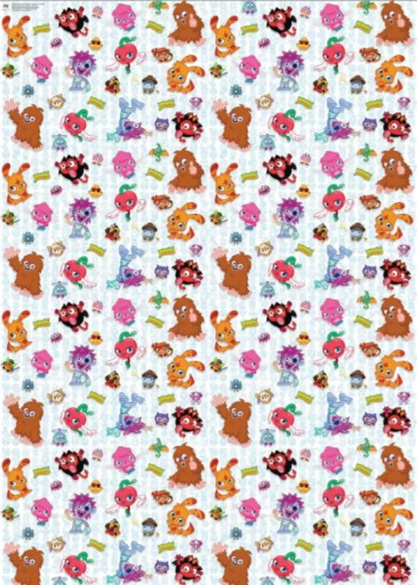 Moshi Monsters - Gift Wrapping Paper - Gave Papir 2m