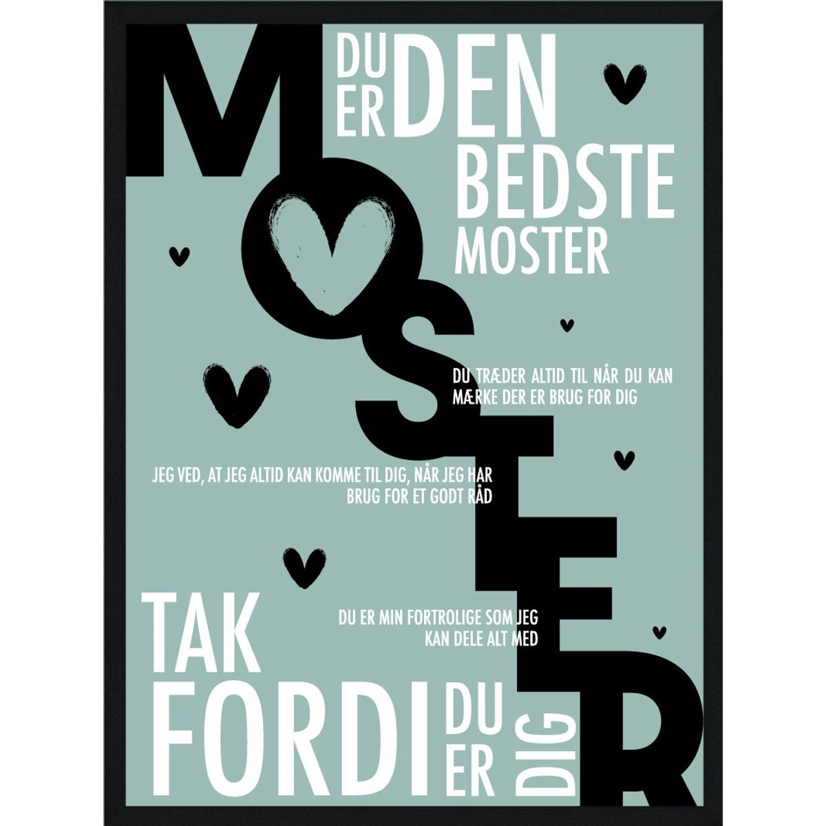 Moster plakat - Personlig plakat