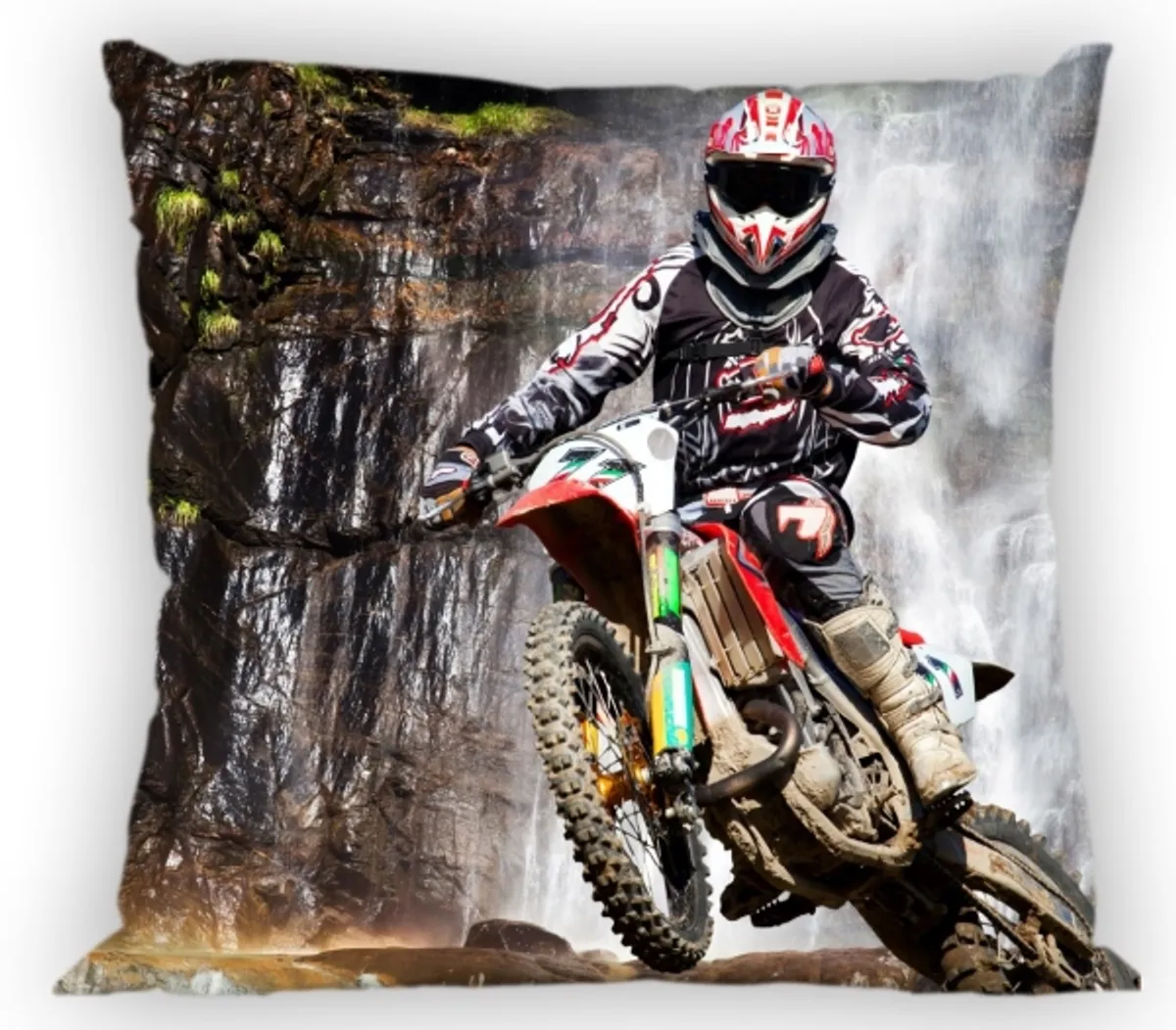 Motocross Pudebetræk 40 X 40 Cm