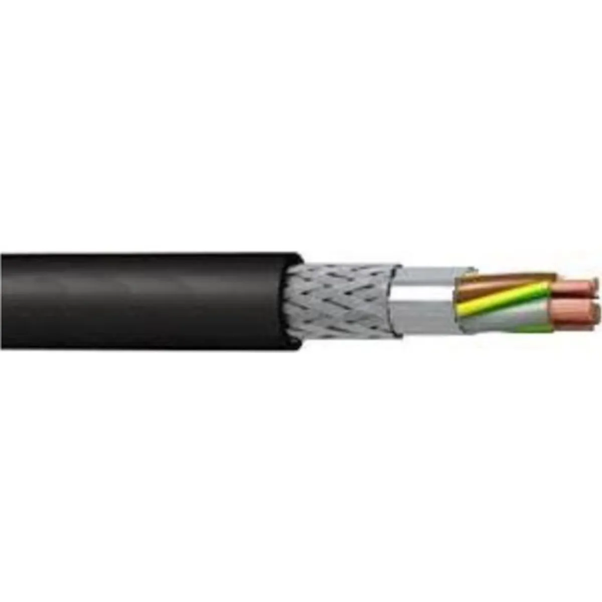 Motorkabel 2YSLCYK-J EMC 3x1,5+3G0,25 mm², sort, T500