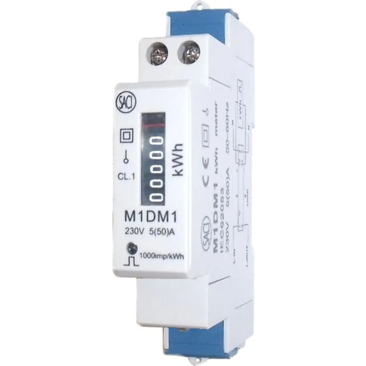 MTO 1-faset mekanisk el-måler 50A 230V