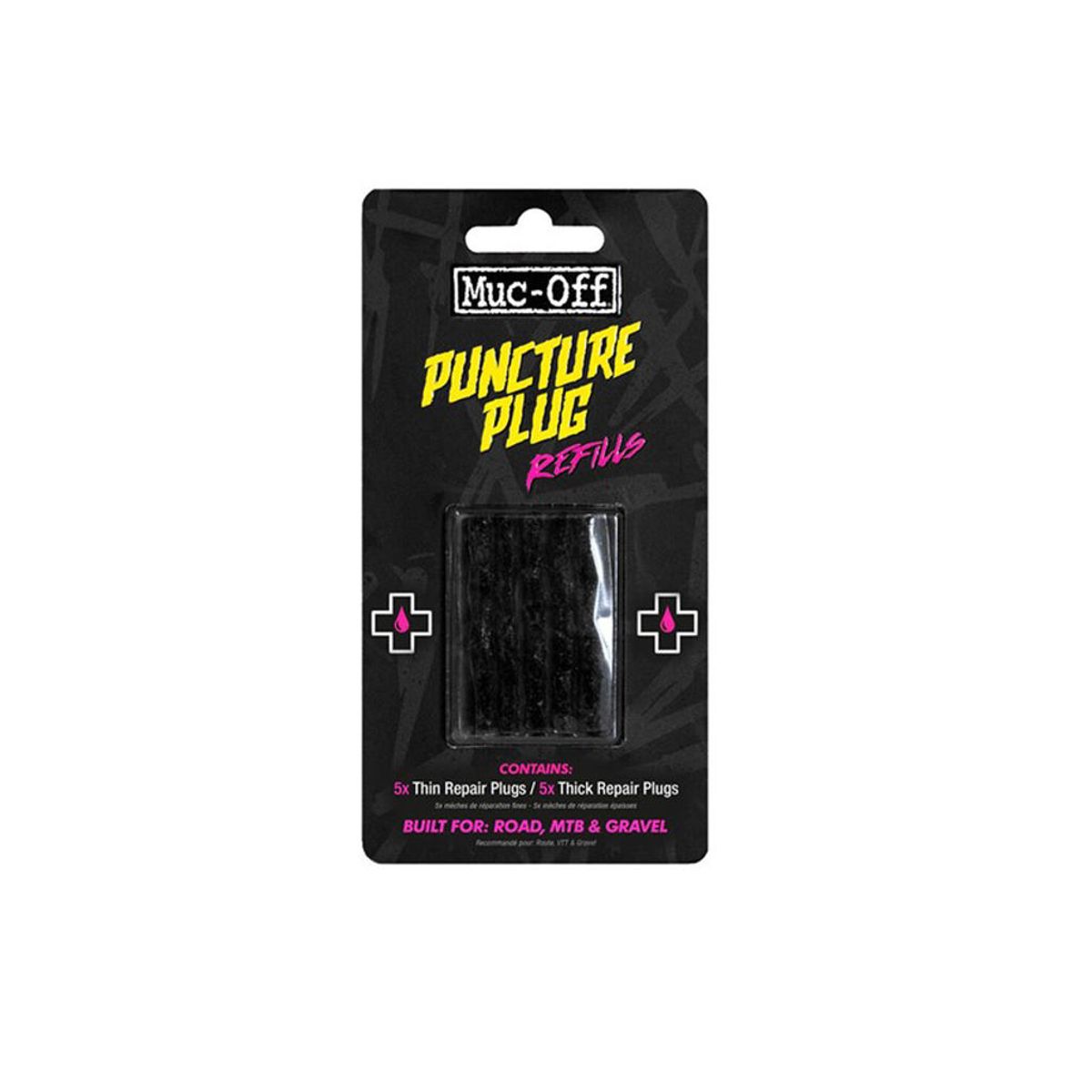 Muc-Off B.A.M Puncture Plugs Refill - Tubeless lappestrips - 10 stk