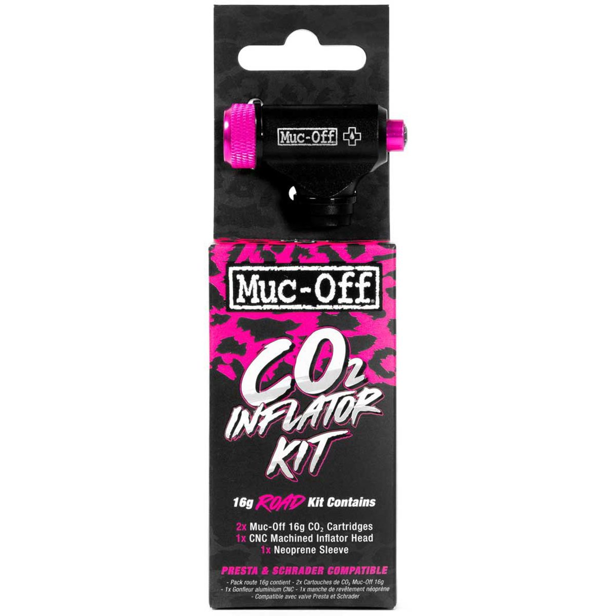 Muc-Off CO2 Pumpe + 2x16g patron - Road Inflator Kit