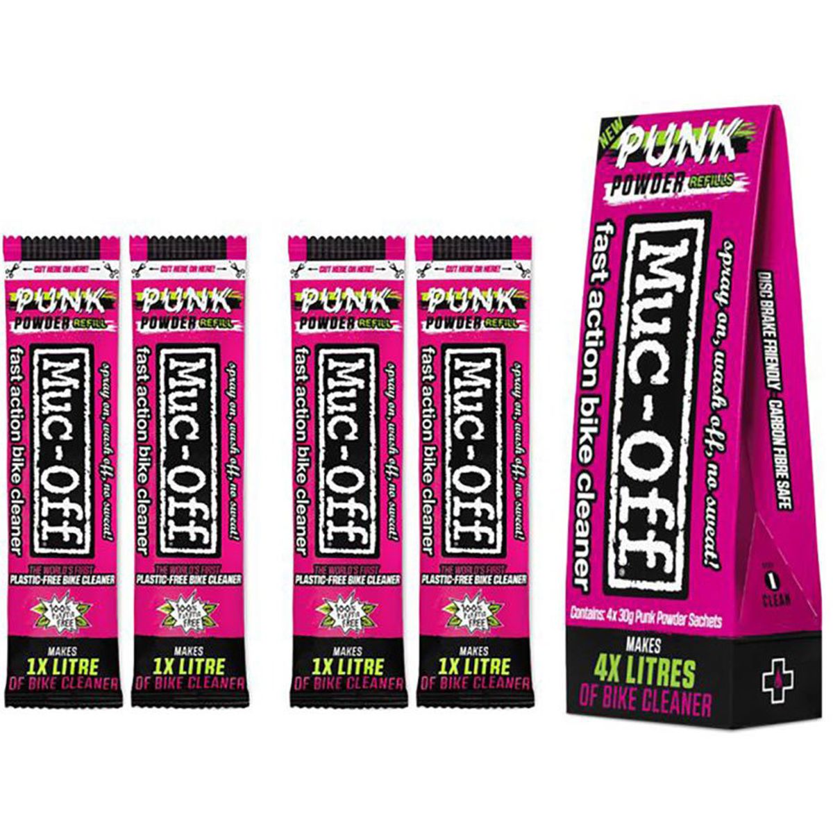 Muc-Off Punk Powder Bike Cleaner - 4 x 30g