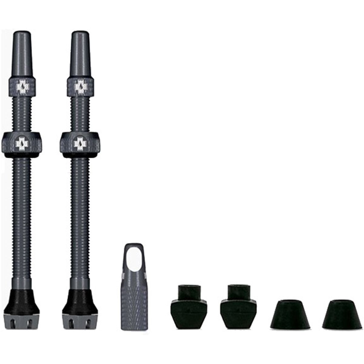 Muc-Off Tubeless Valve / Ventil Kit v2.0 - 80 mm - Grey