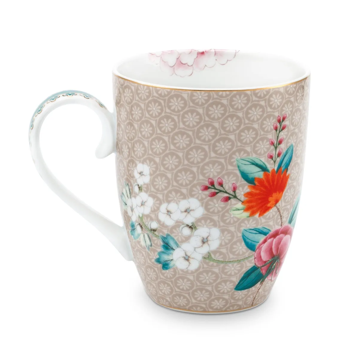 Mug Large Blushing Birds Khaki 350ml