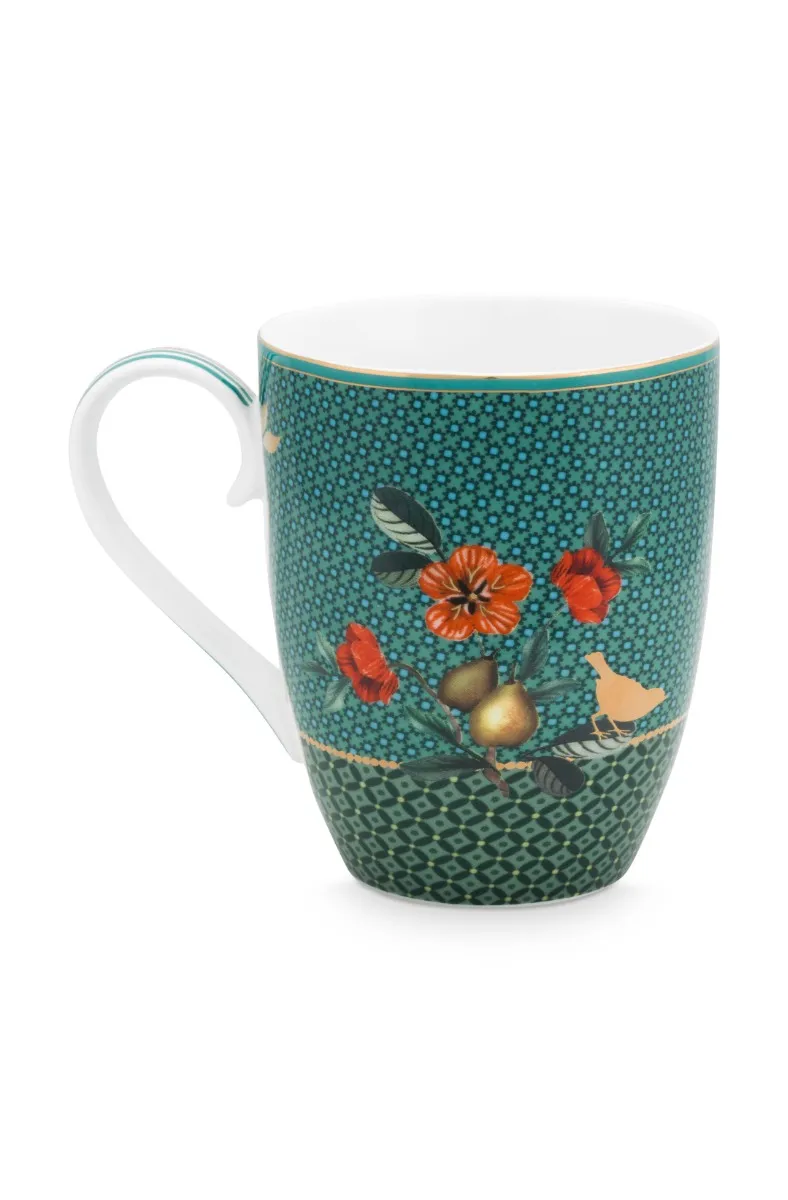 Mug Large Winter Wonderland Squirrel Green 350ml