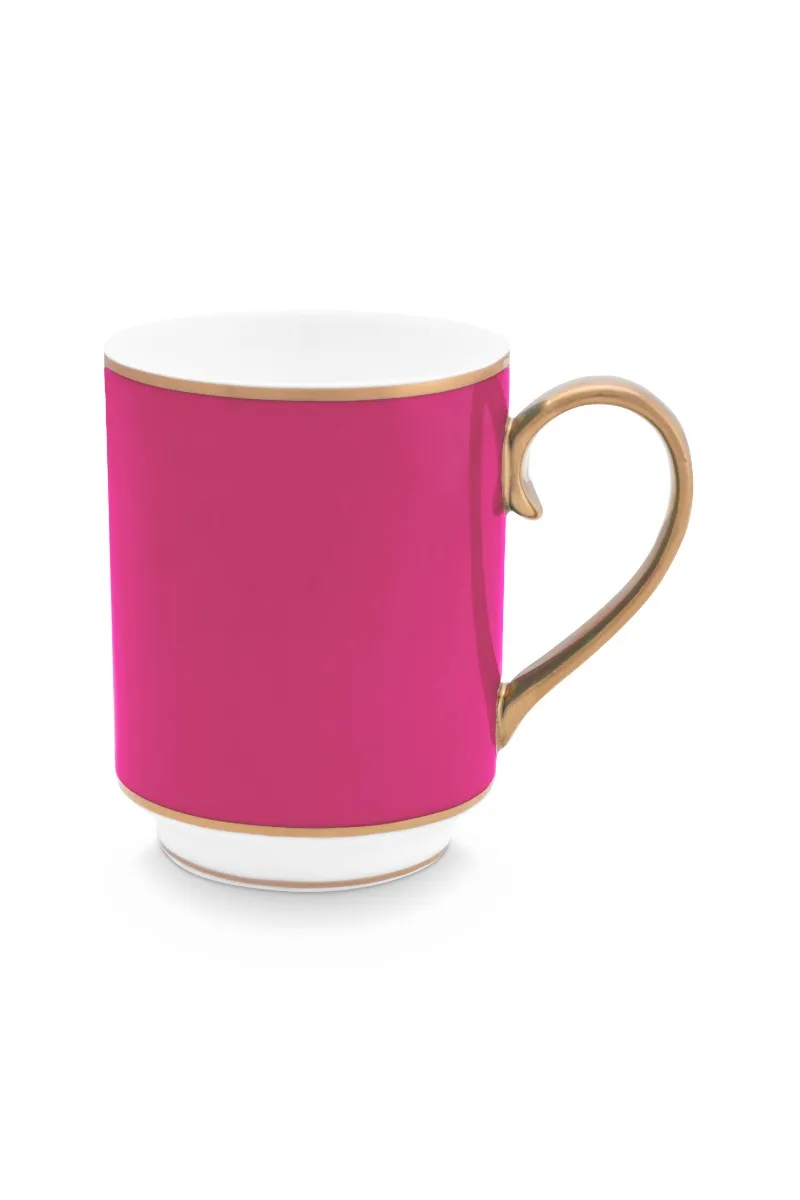 Mug Large with Ear Pip Chique Gold-Pink 350ml