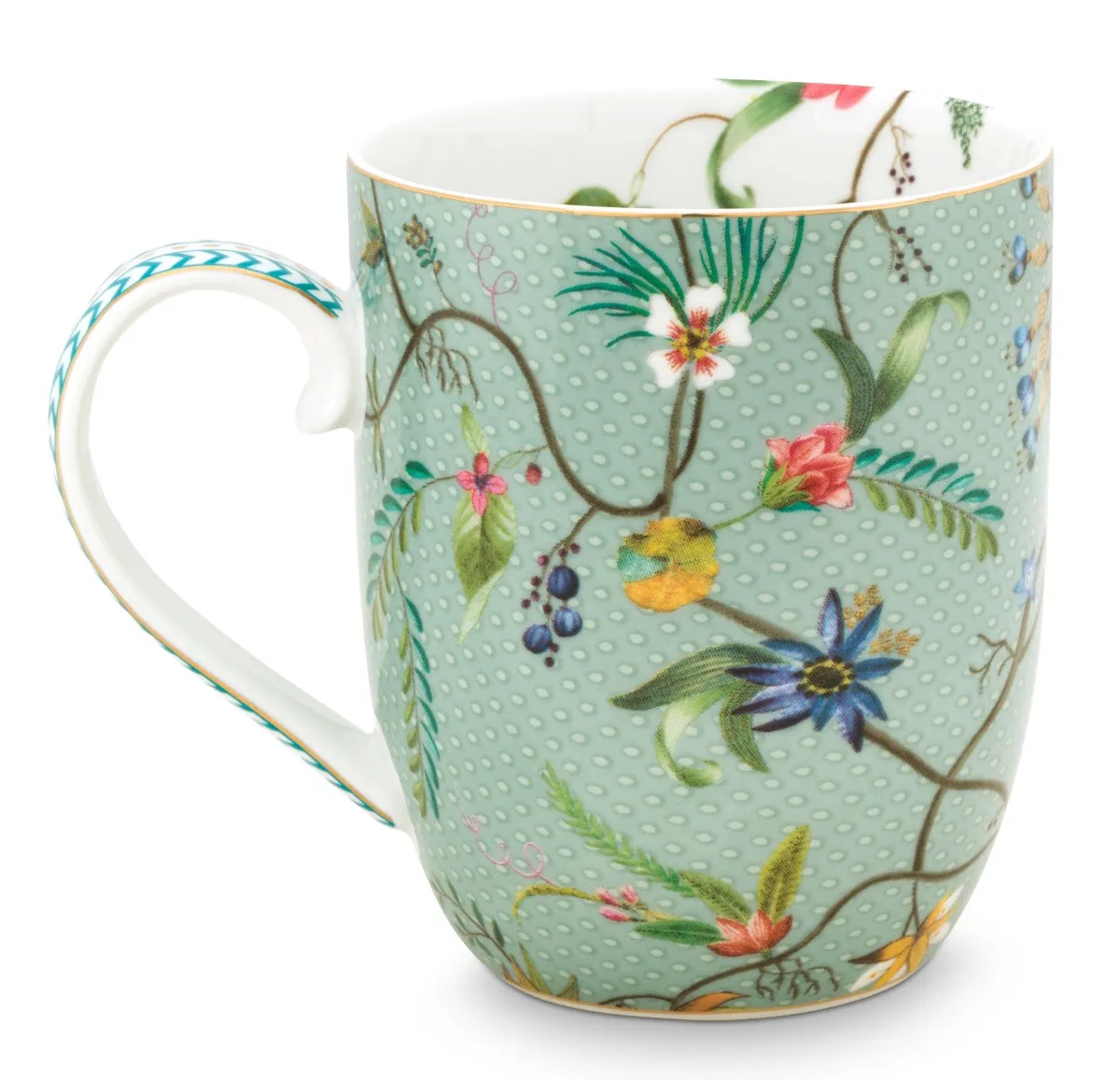 Mug Small Jolie Flowers Blue 145ml