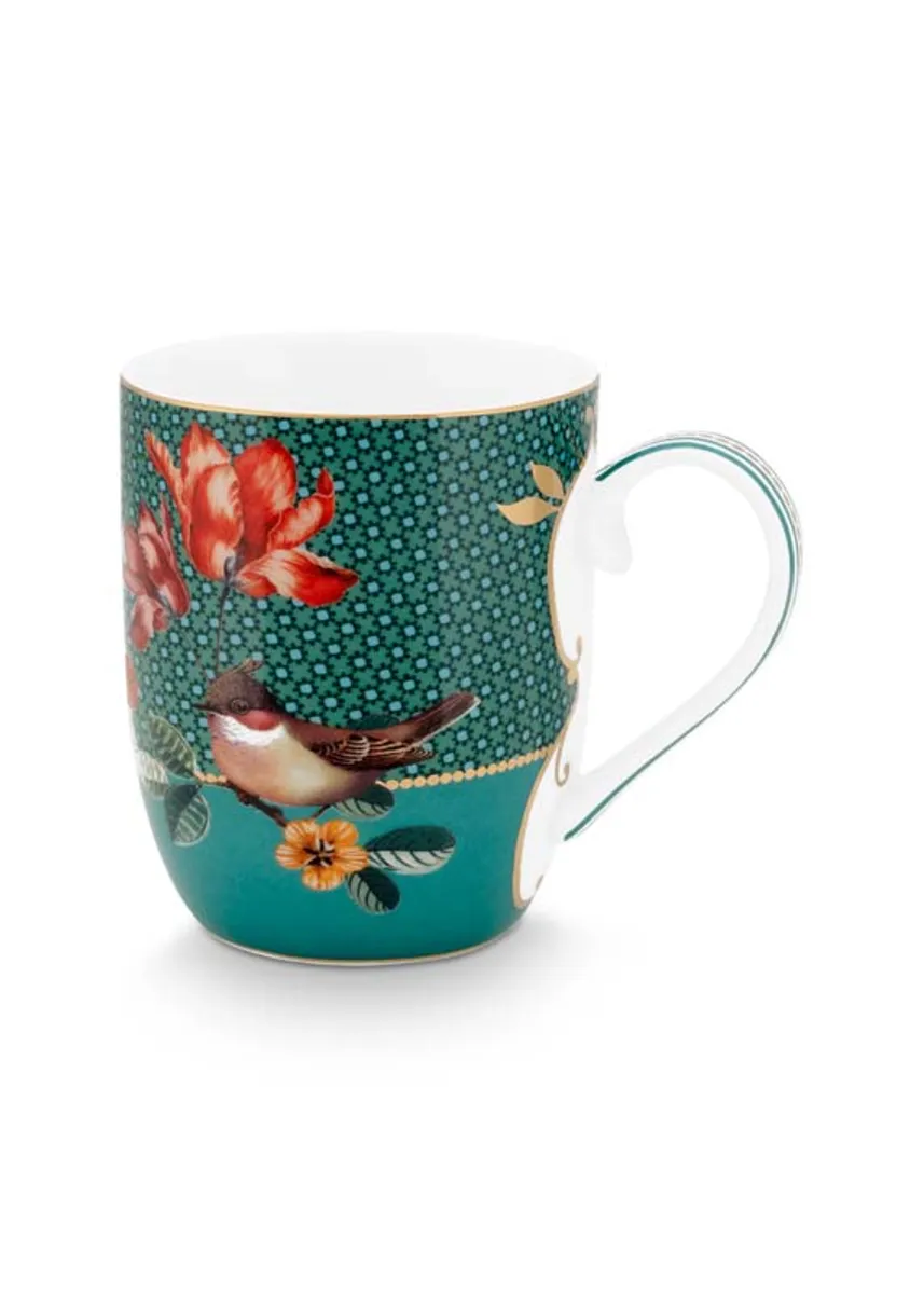 Mug Small Winter Wonderland Bird Green 145ml