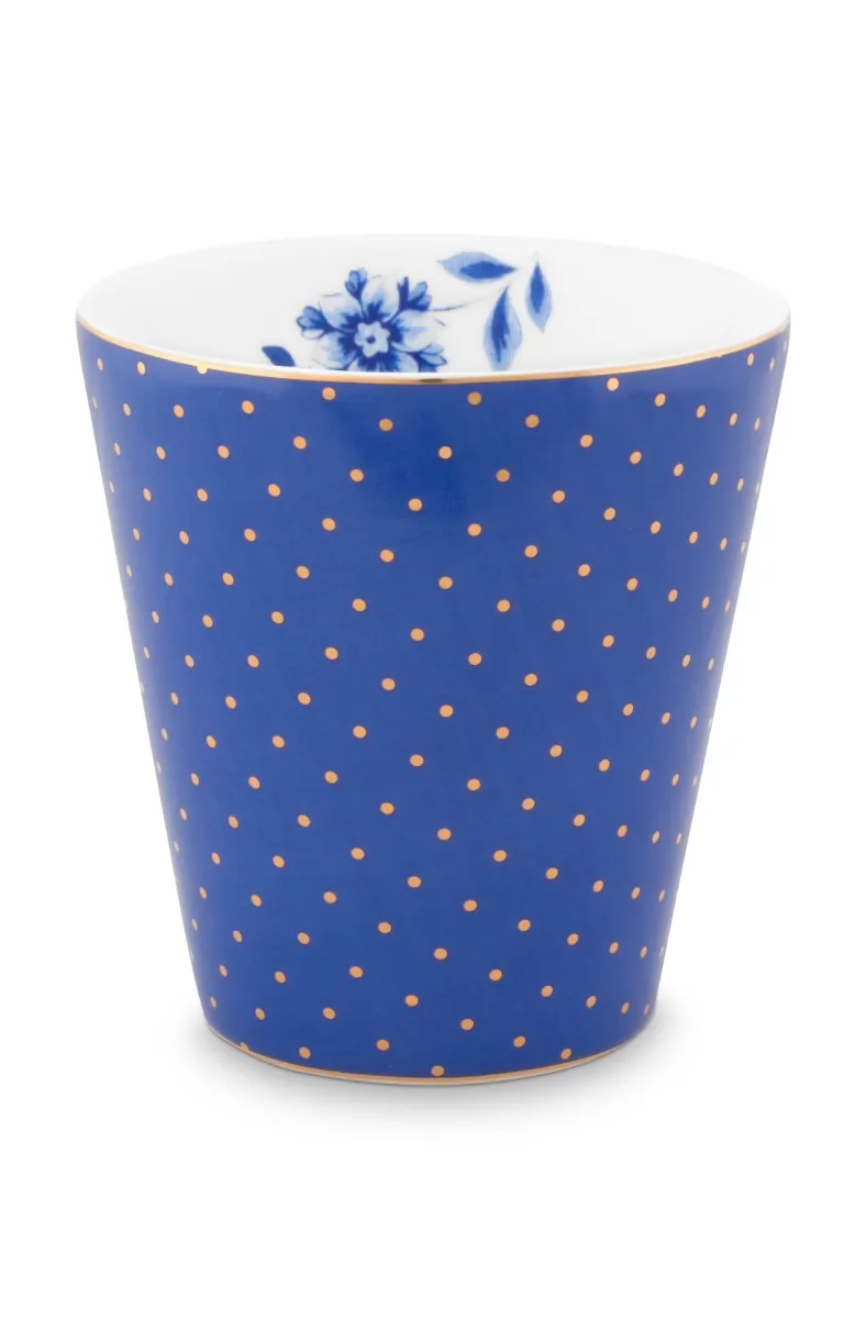 Mug Small without Ear Royal Dots Blue 230ml