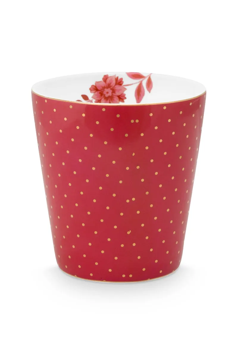 Mug Small without Ear Royal Dots Dark Pink 230ml