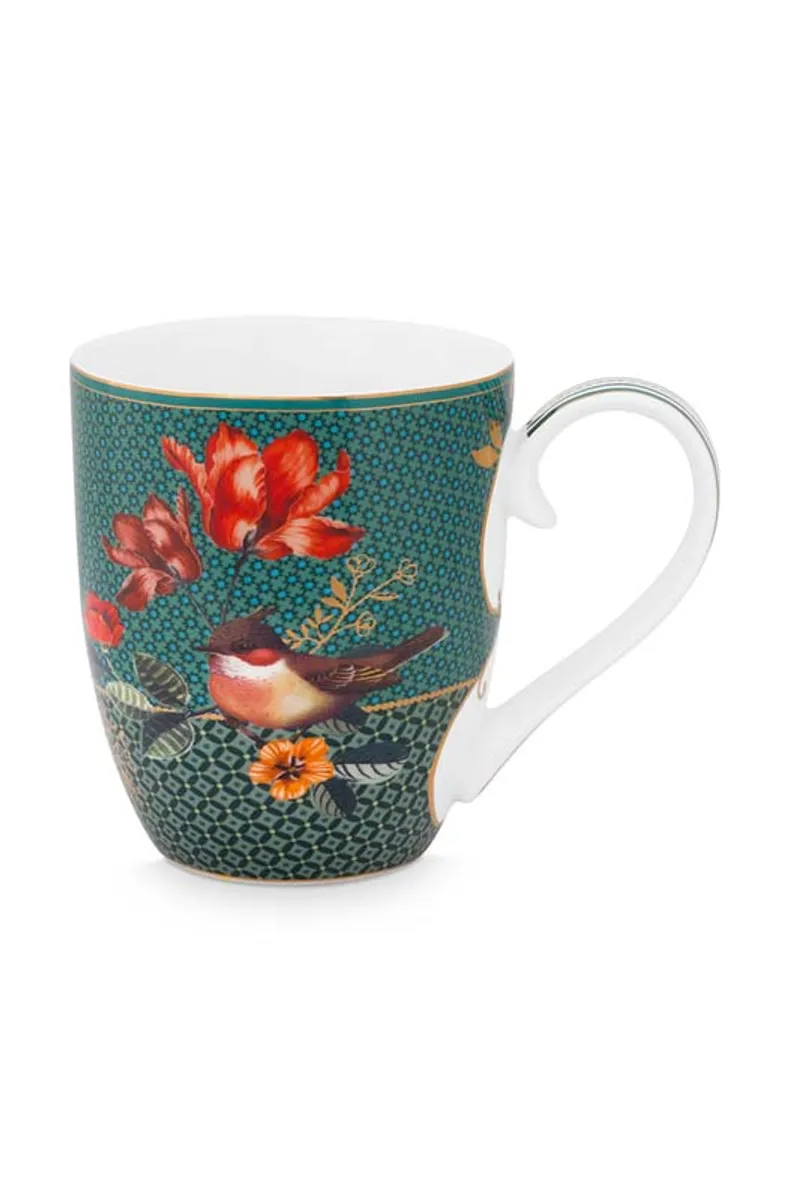 Mug XL Winter Wonderland Bird Green 450ml