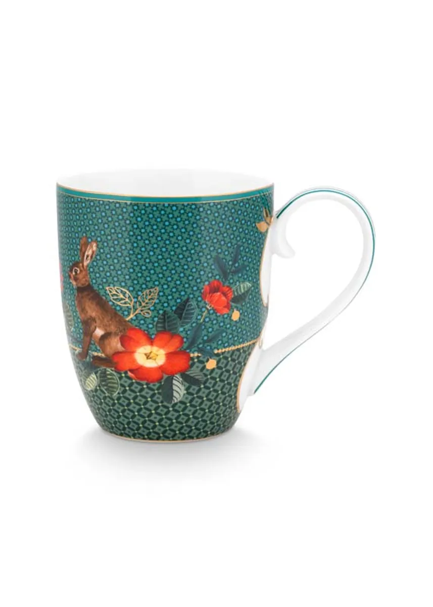 Mug XL Winter Wonderland Rabbit Green 450ml