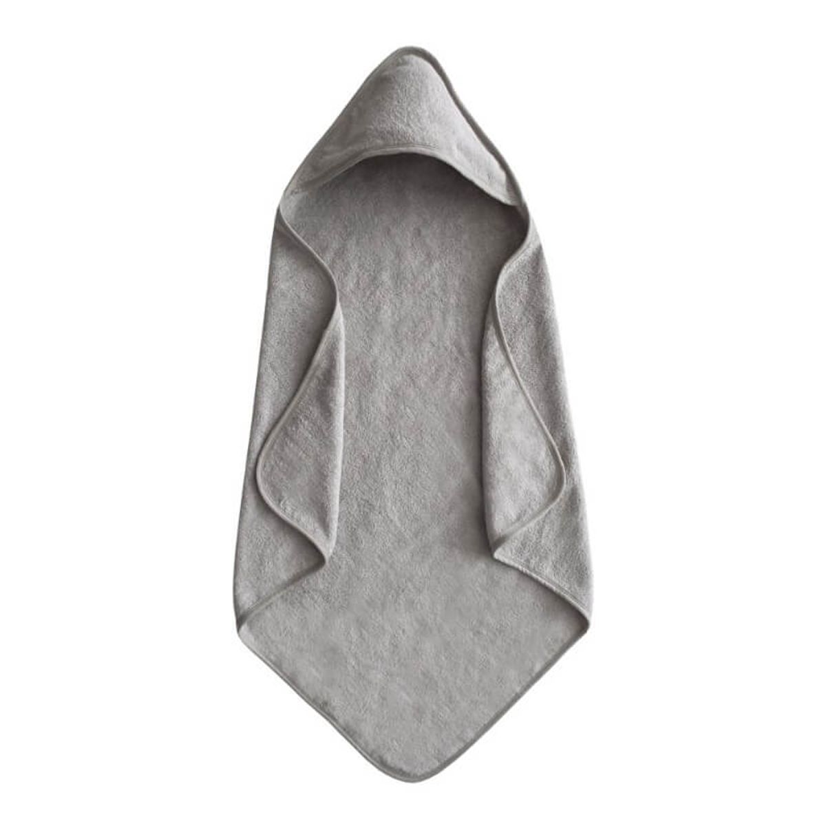 Mushie - Baby Hooded Towel Badeslag - Gray