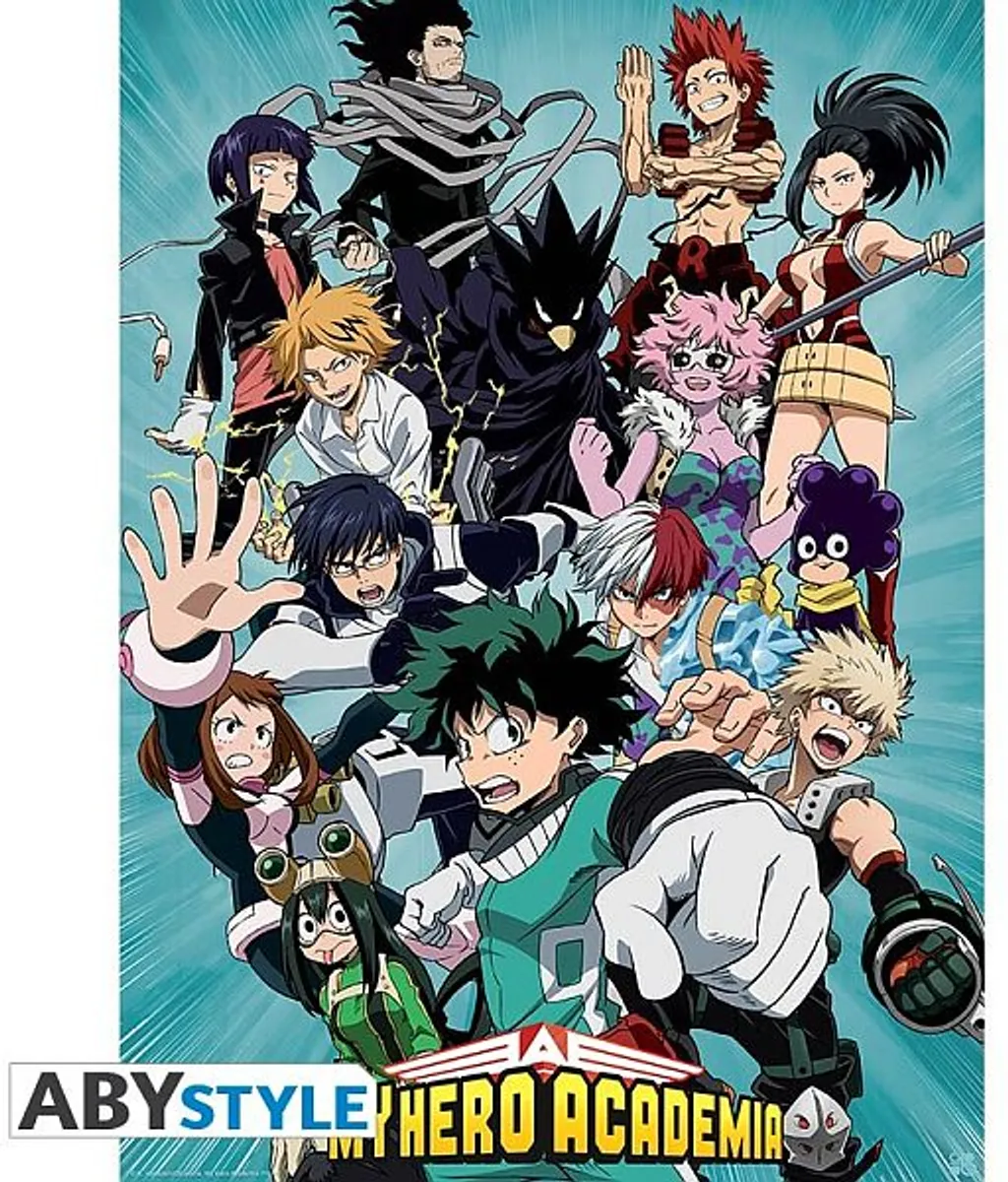 My Hero Academia - Heroes (Blue) - Poster/Plakat 52x38cm