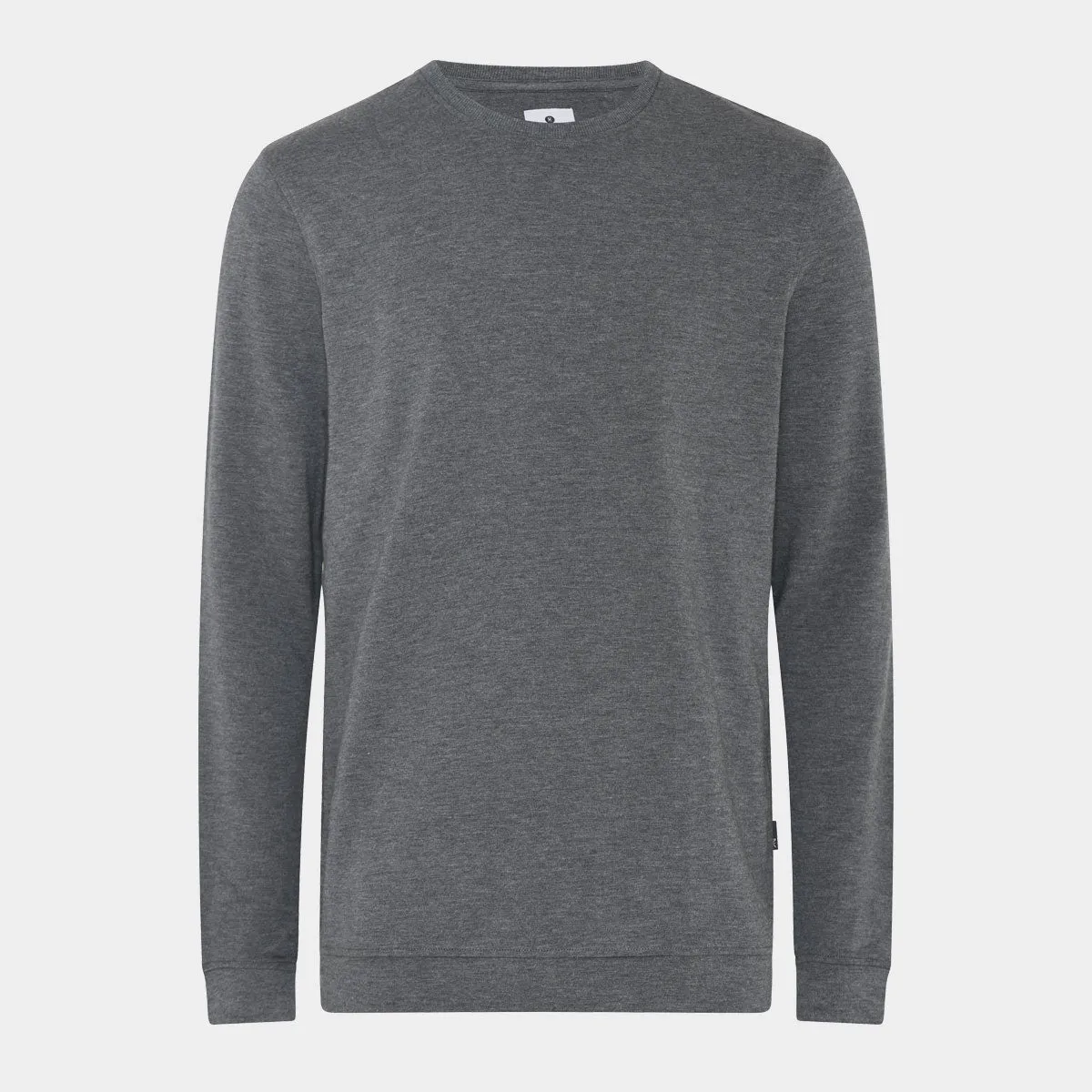 Mørkegrå bambus sweatshirt crew neck til herre fra JBS of Denmark, S