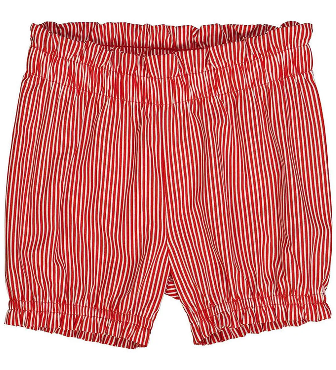 Müsli Bloomers - Poplin Stripe - Balsam Cream/Apple Red