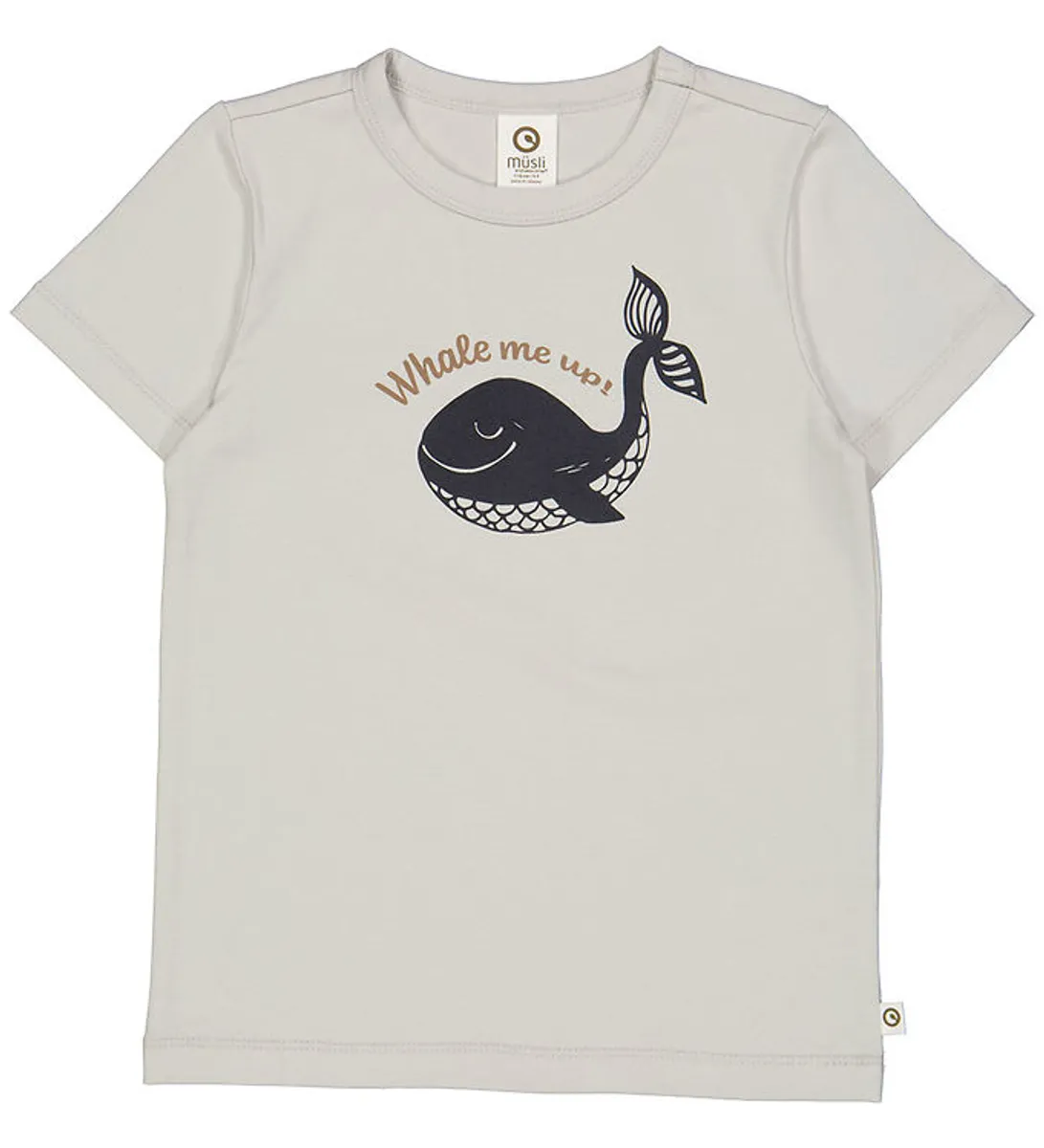 Müsli T-shirt - Whale - Soft Blue