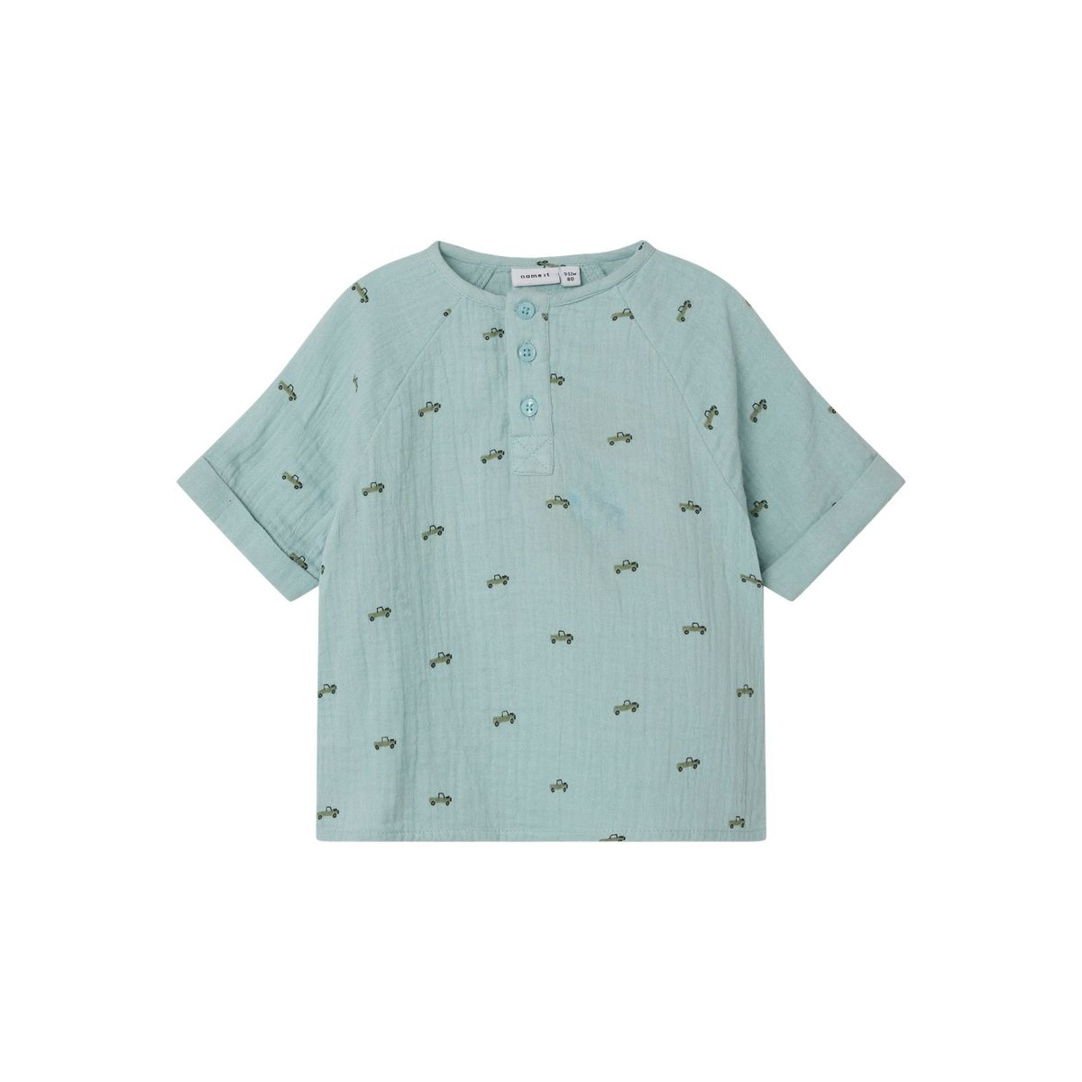 Name It Hinkian Shirt - Gray Mist - 80 cm