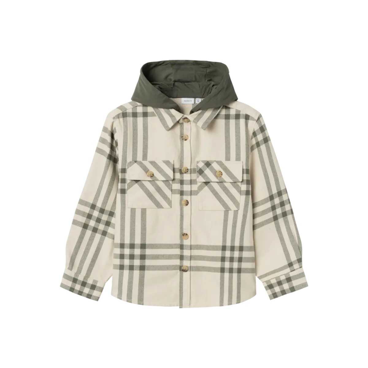 NAME IT Overshirt Osom Tea Leaf