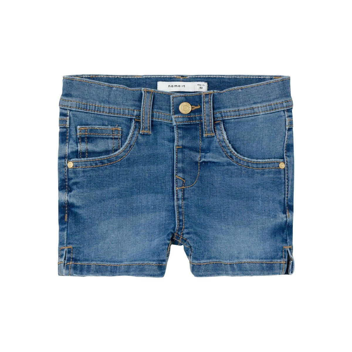 Name It Salli Denim Shorts - Medium Blue Denim - 80 cm