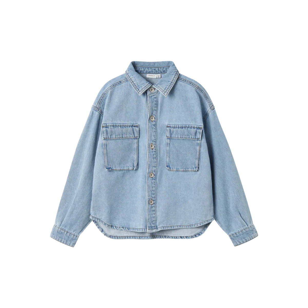 NAME IT Seven Denim Skjorte Light Blue Denim