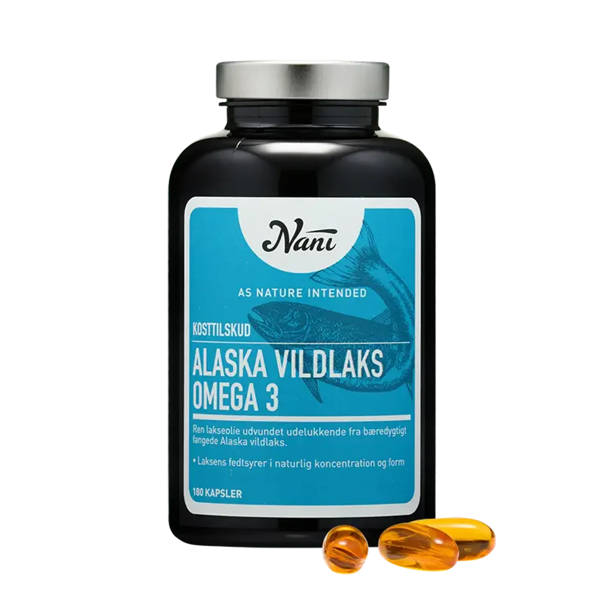 Nani - Alaska Vildlaks Omega 3180 Kapsler