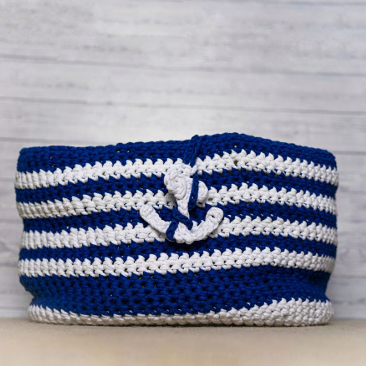 Nautisk Vaskekurv af Rito Krea - Kurv af Rito Krea - Free Nautical Laundry Basket Pattern