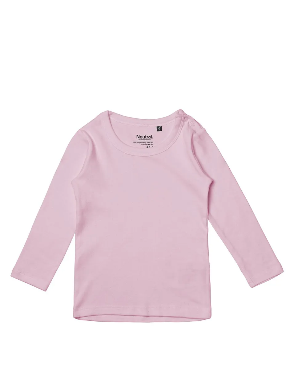 Neutral Baby Langærmet T-Shirt Lys Pink