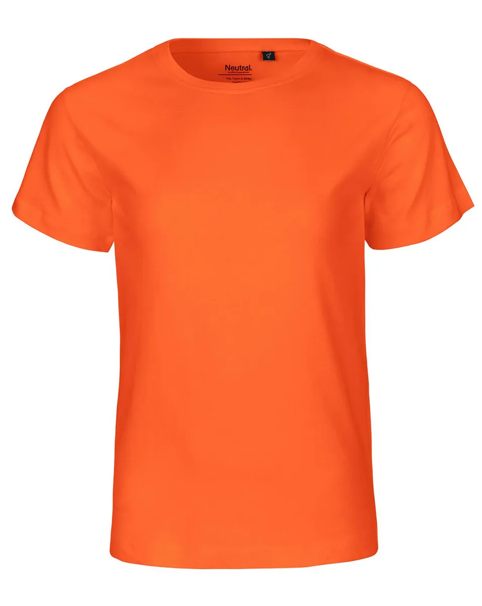 Neutral Børn T-Shirt Orange