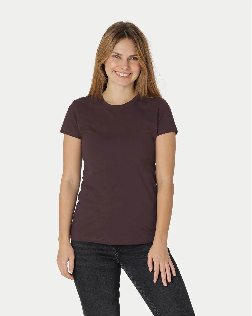 Neutral Dame Fitted T-Shirt Brun