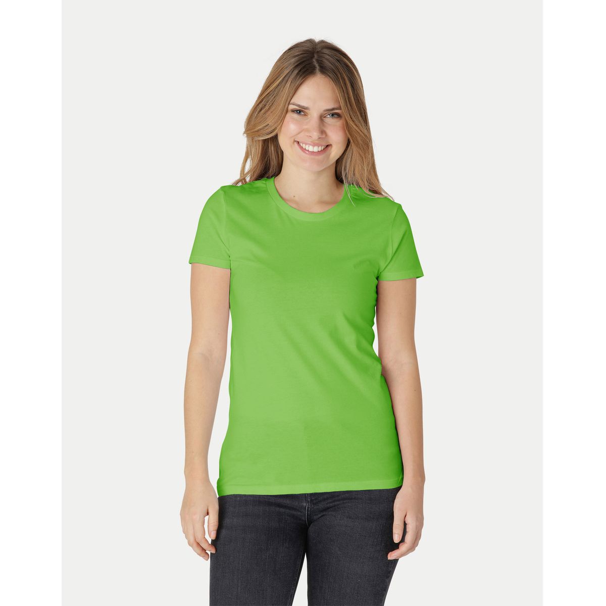 Neutral Dame Fitted T-Shirt Lime