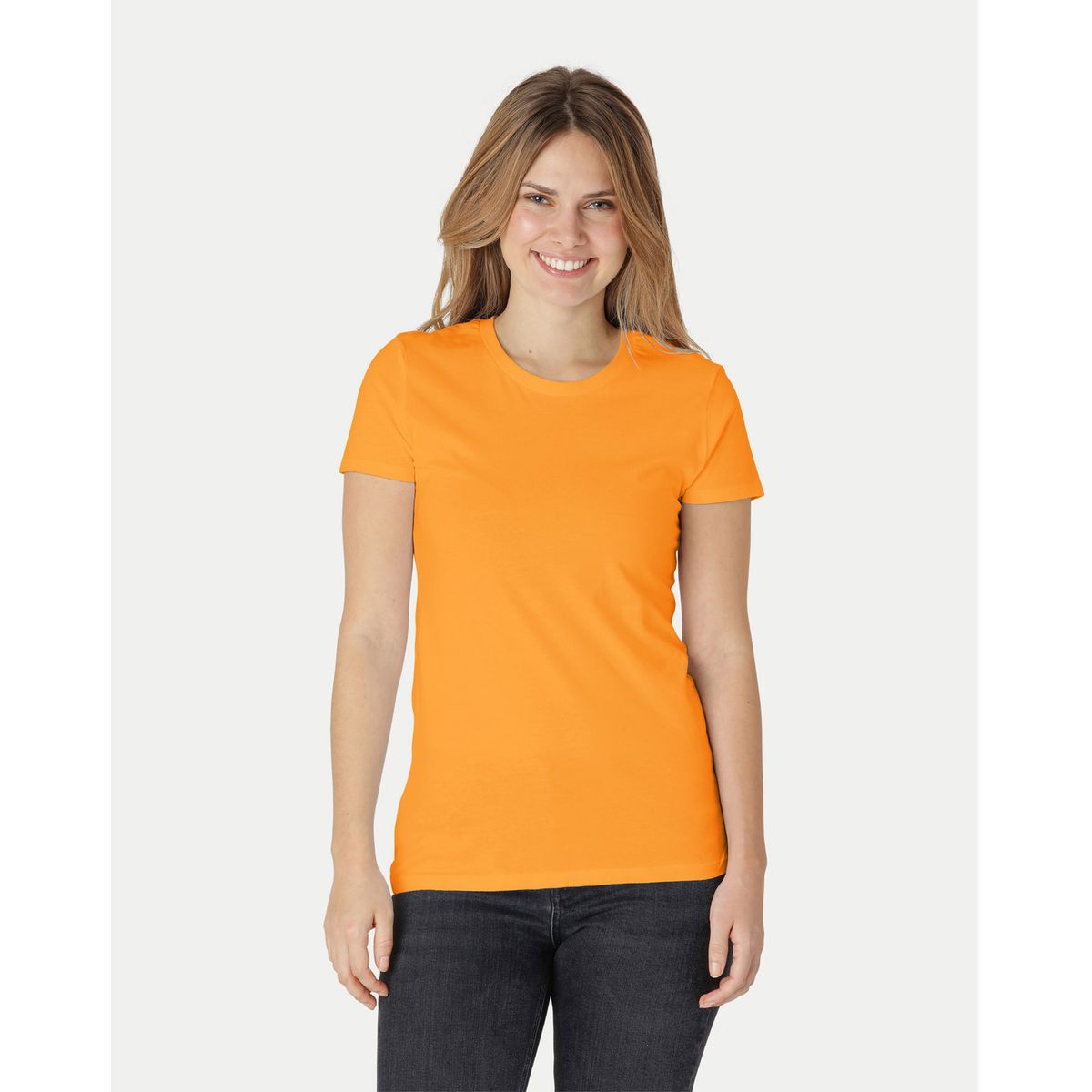 Neutral Dame Fitted T-Shirt Papaya