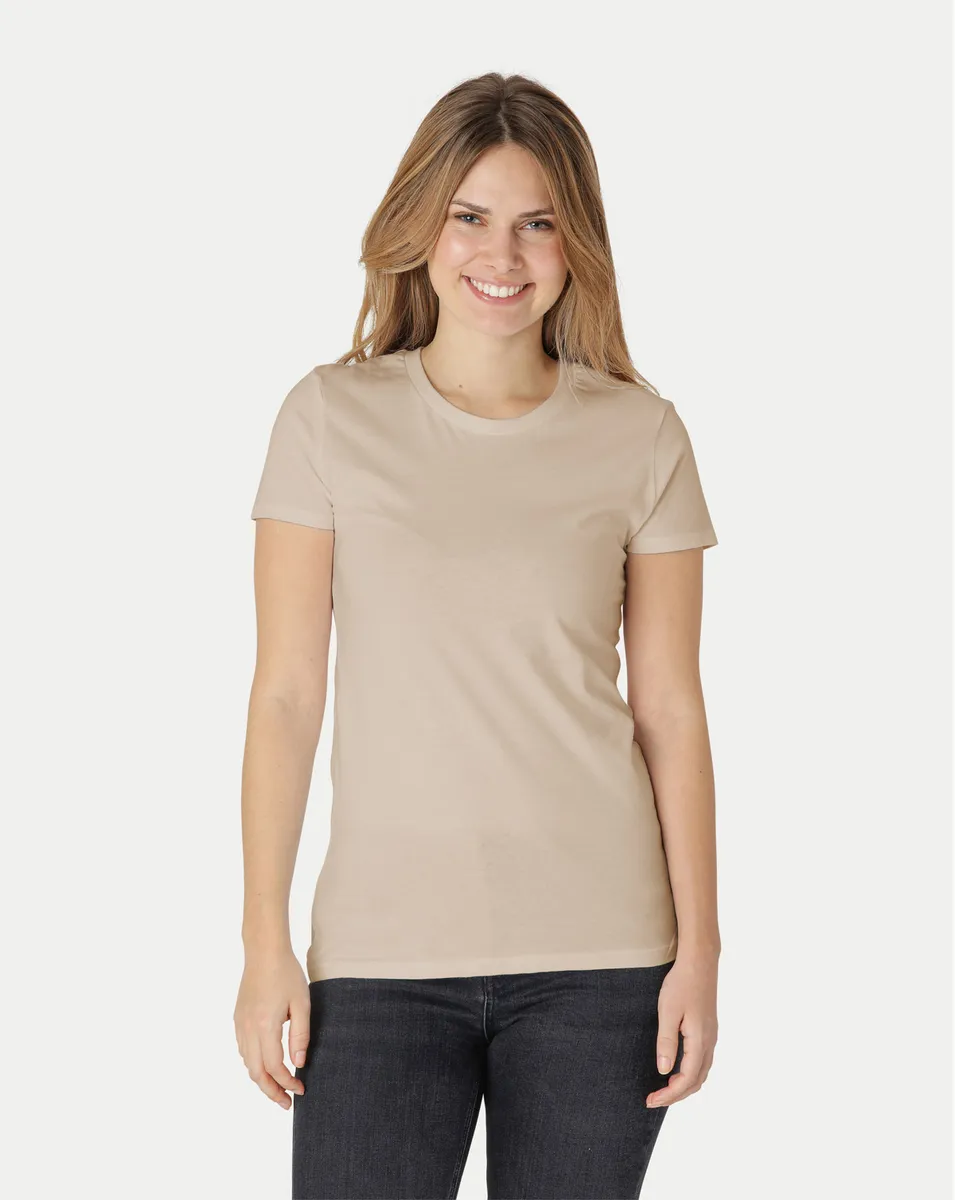 Neutral Dame Fitted T-Shirt Sand