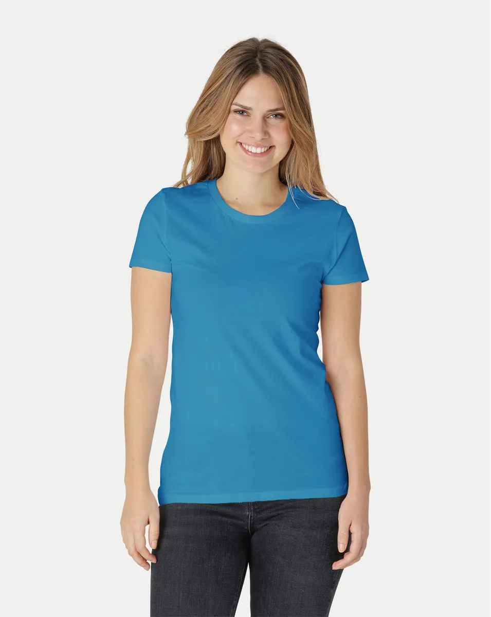 Neutral Dame Fitted T-Shirt Sapphire Blå