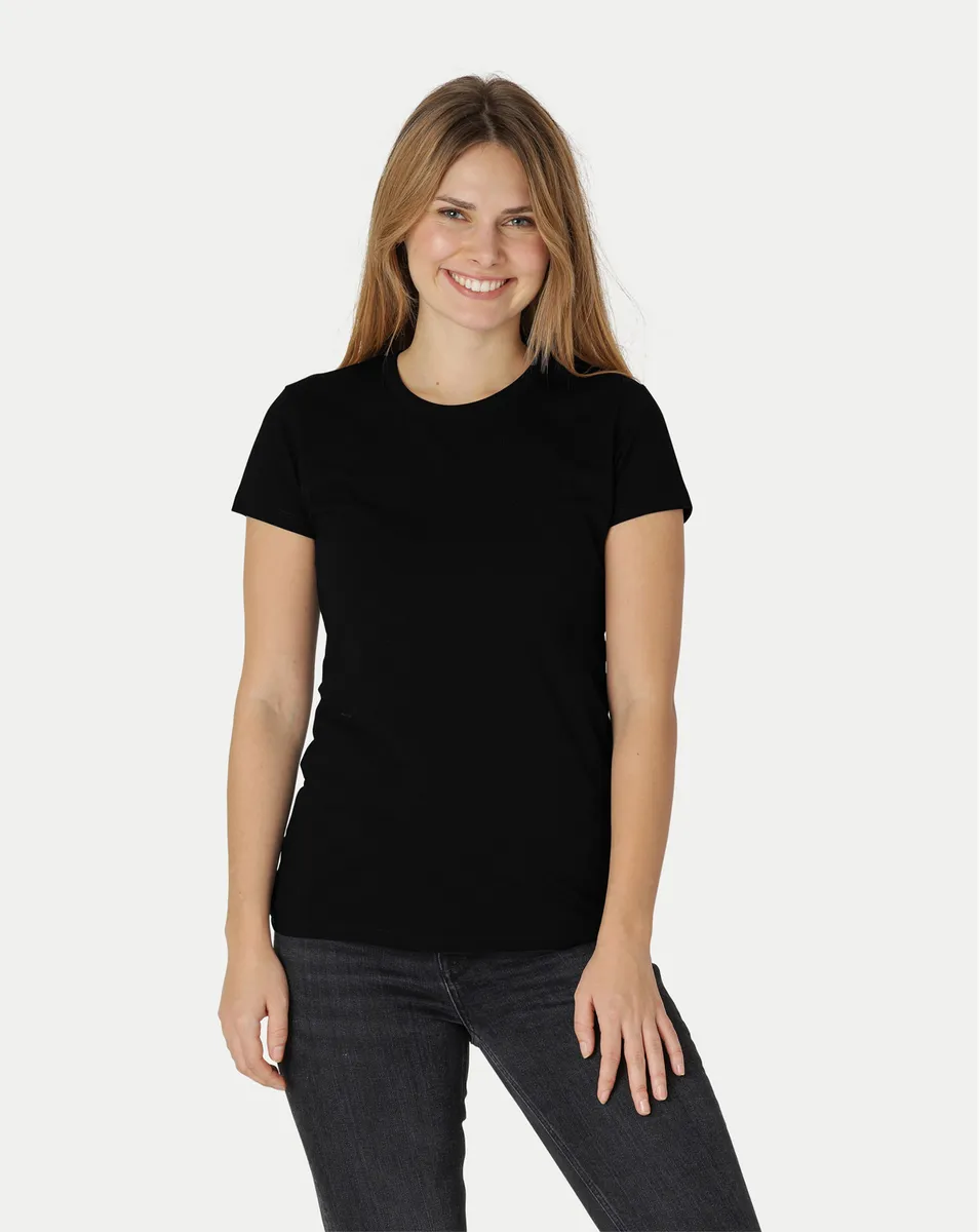 Neutral Dame Fitted T-Shirt Sort