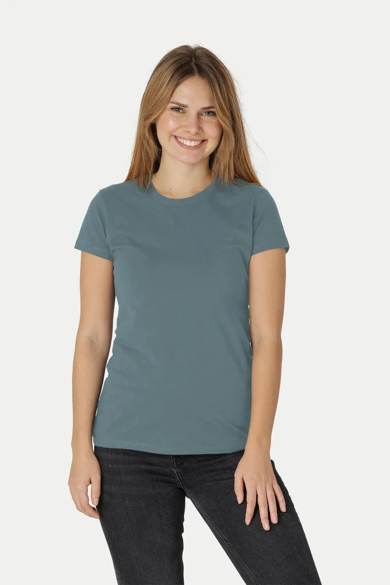 Neutral Dame Fitted T-Shirt Teal